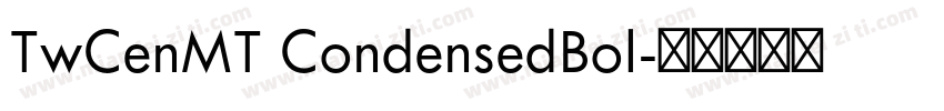 TwCenMT CondensedBol字体转换